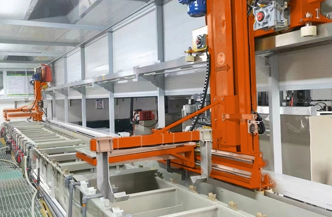 Automated Rack Plating Line (Sidearm Hoist)